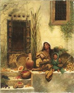 The Fruit Sellers by Margaret Murray Cookesley