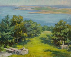 Ocean Shore Scene by Mary Rosamond Coolidge