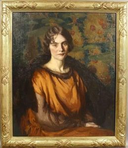 Portrait Of A Woman In An Elegant Interior