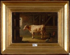 Vache A L'etable by Auguste Coomans