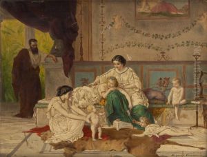 Les Joies De Lafamille by Auguste Coomans