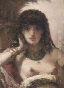 Odalisque by Pierre Oliver Joseph Coomans