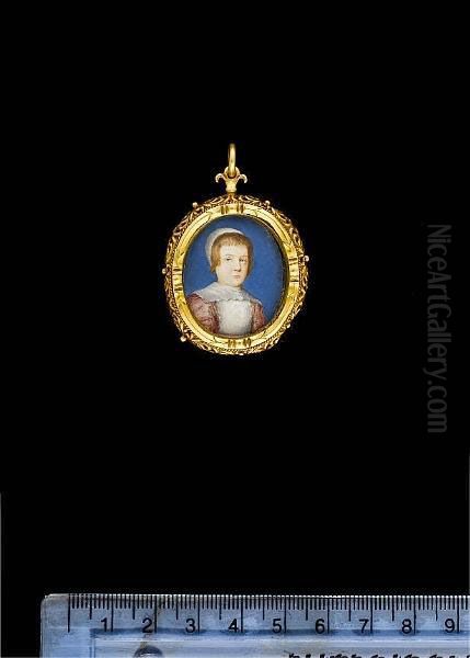 Two Portraits Of Children: A Boy, Wearing Pink Doublet, White Bib, Collar And Cap; A Girl, Wearing White Dress, Pink Open-robe With White Collar, Pendent Pearl From A Jewelled Brooch, Pearl Necklace And Pearls In Her Hair. - view 1