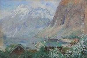Summer On A Norwegian Fjord by Alfred Heaton Cooper