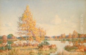 An Autumnal River Landscape.