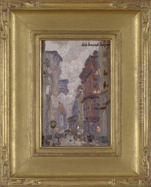 Evening City Street Scene - view 1