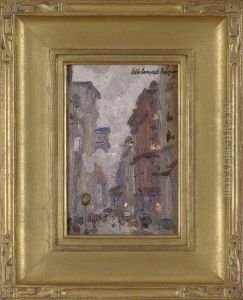 Evening City Street Scene