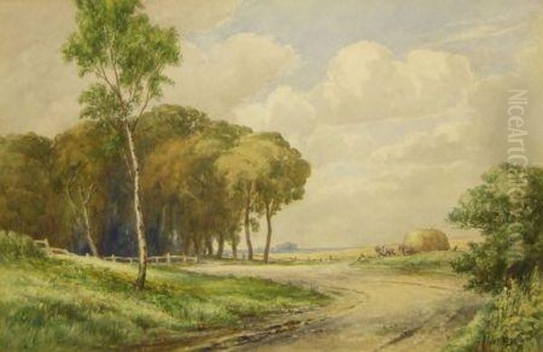 Country Landscape With Haycart - view 1