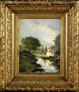 Maison Au Bord De L'eau by Joseph Theodore Coosemans