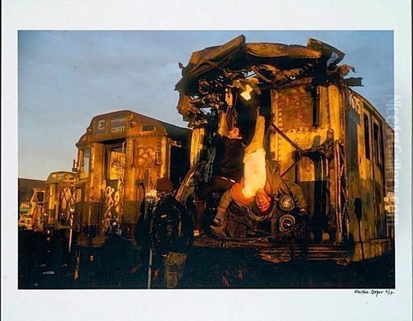 Duro And Shy147 On Wrecked Train - view 1