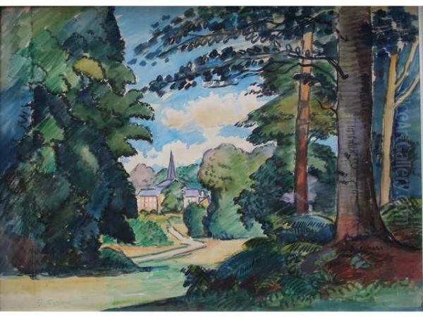 Village A Travers Les Arbres - view 1