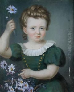 Portrait Of A Young Girl In A Green Dress Portrait Of A Young Girl In A Green Dress