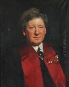 Portrait Of Sir John Lynn-thomas by Frank Thomas Copnall