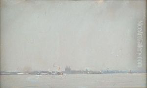 View Of Liverpool From The Water by Frank Thomas Copnall