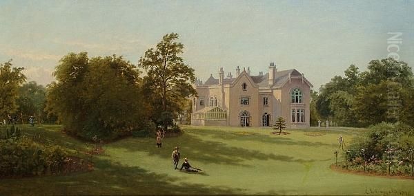 Summer Sports In The Garden Of A Country House; The Croquet Lawn - view 1