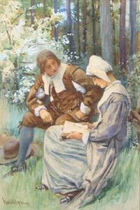 The Reading by Harold Copping