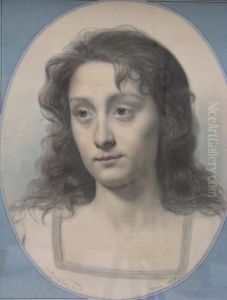 Portrait De Jeune Femme by Jean Alexandre Coraboeuf