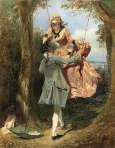 The Swing by Edward Henry Corbould
