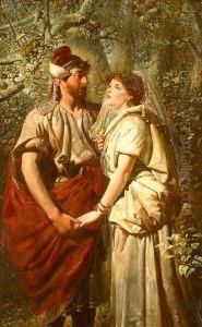 Troilus & Cressida In The Garden Ofpandarus by Edward Henry Corbould