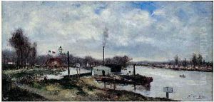 Les Bords De Marne by Federico Corchon y Diaque