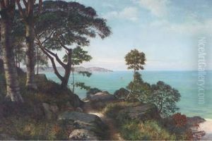 An Extensive Coastal View by Charles Pierre Cordier