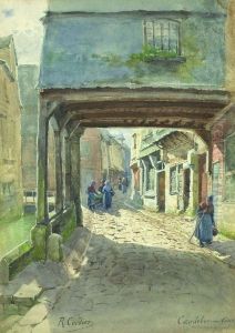 Rue De La Boucherie Caudebec En Caux (normandie) by Raoul Cordier