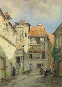 Animation Pres D'un Manoir Normand by Raoul Cordier