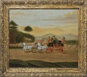 The York To London Stage Coach by John Cordrey