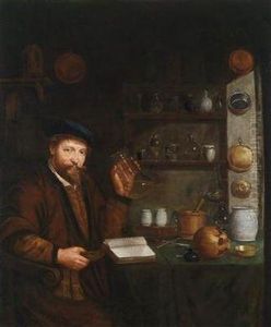 A Physician In His Study by Joannes Cordua