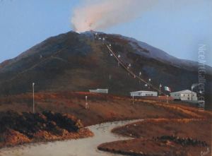 La Funivia Del Vesuvio by Augusto Corelli