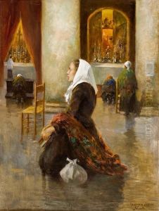 Popolana In Preghiera, La Grazia by Augusto Corelli