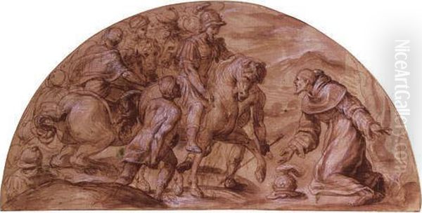 The Meeting Of Saints Benedict And Totila - view 1