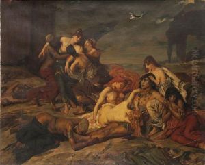 La Mort De Ravana by Fernand-Anne Piestre Cormon