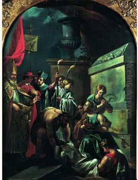 La Mise Au Tombeau De Saint Poncien - view 1