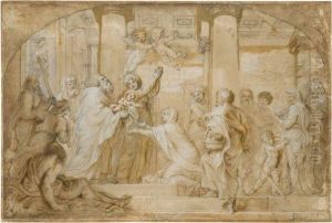 La Presentation Au Temple by Michel Corneille II