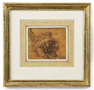 Head Of A Cherub by Michel Corneille II