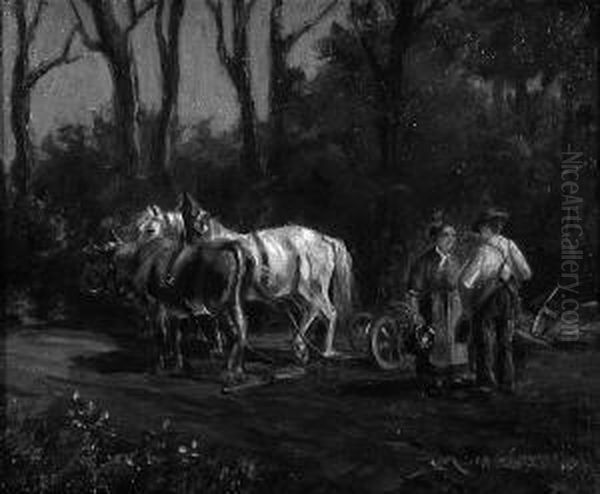 Ludwig "rast Auf Dem Feld". Sign - view 1