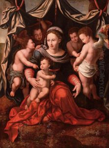 Madonna Col Bambino E Angeli Madonna Col Bambino E Angeli