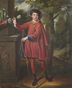 Portrait Of A Huntsman by Peter Corner