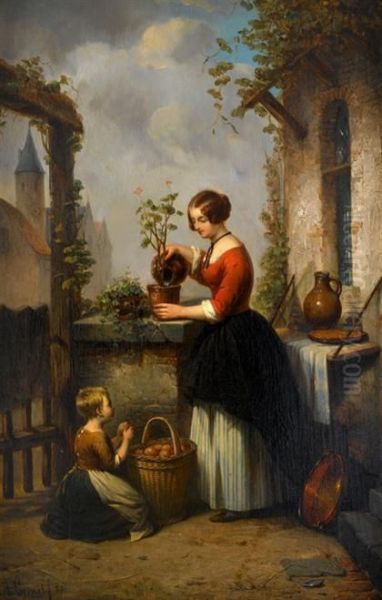 Watering The Plants - view 1