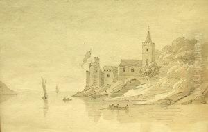 "dartmouth Castle" by Hubert Cornish