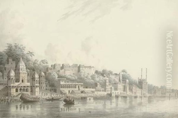 Benares On The River Ganges - view 1