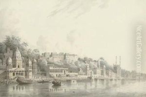 Benares On The River Ganges by Hubert Cornish
