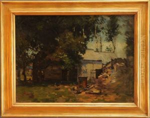 Barns In Gloucester by Paul Cornoyer
