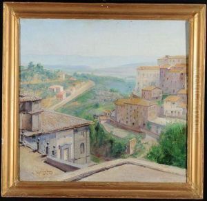 Veduta Di Paese by Umberto Coromaldi