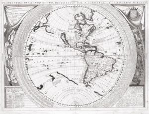 Planisfero Del Mondo Nuovo by Vincenzo Maria Coronelli