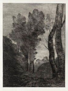 Environs De Rome by Jean-Baptiste-Camille Corot