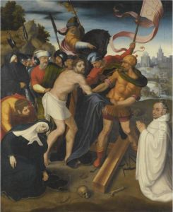 Christ On The Road To Calvary by Juan Correa de Vivar
