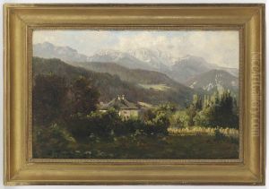 Bayerische Alpenlandschaft by Ludwig Correggio