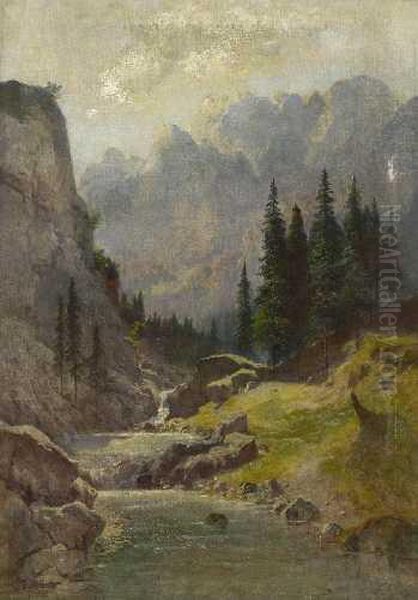 Gebirgsbach. - view 1